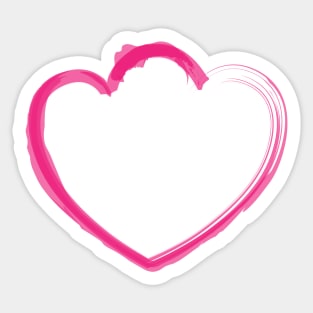 Mutant Heart Pink Sticker